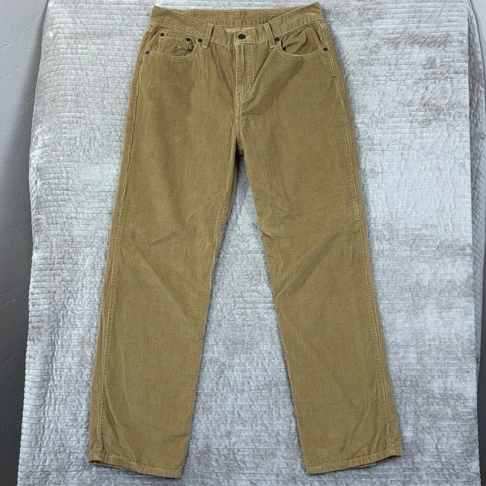 Levis 514 Straight Leg Corduroy Pants Tan Khaki W29 L30 A0964-1839 Mens‎